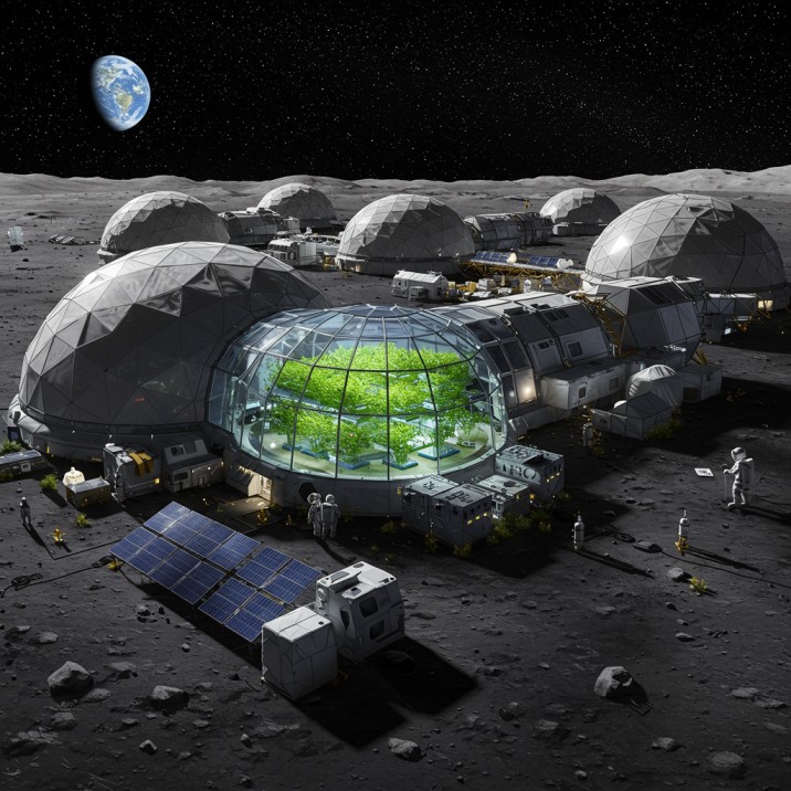 Sustaining Life on the Moon: A Habitat Design