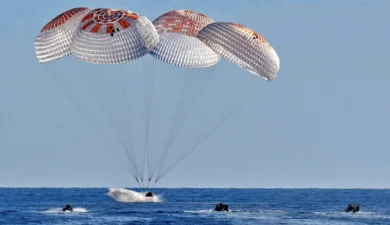 Four Astronauts Splash Down Safely After 27-Hour Return Journey from ISS