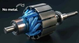 Scientists Build Electric Motor Without Metal Windings
